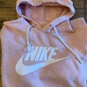 Nike Light Pink Hoodie with White Accents